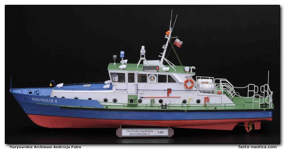 Modelarstwo okr�towe: KONTROLER-8, motor�wka inspekcyjna