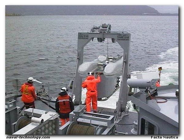 Agate acoustic minesweeping system minesweeper minensucher minesweeper RAUMA norwegian navy